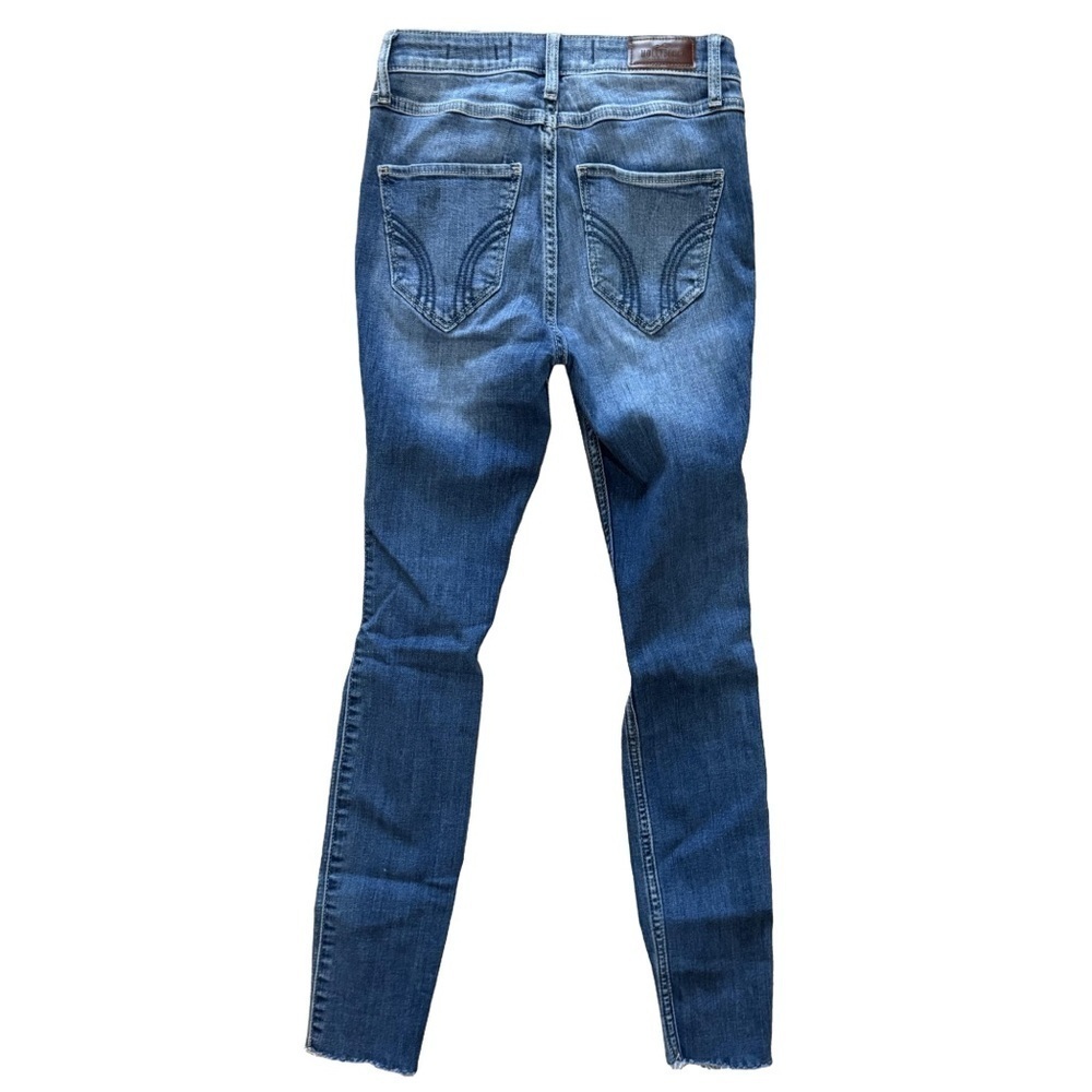 HOLLISTER🌊 Women’s High-Rise Distressed Super Skinny Jeans 👖🔥💃 Size 0 Short - Picture 5 of 16